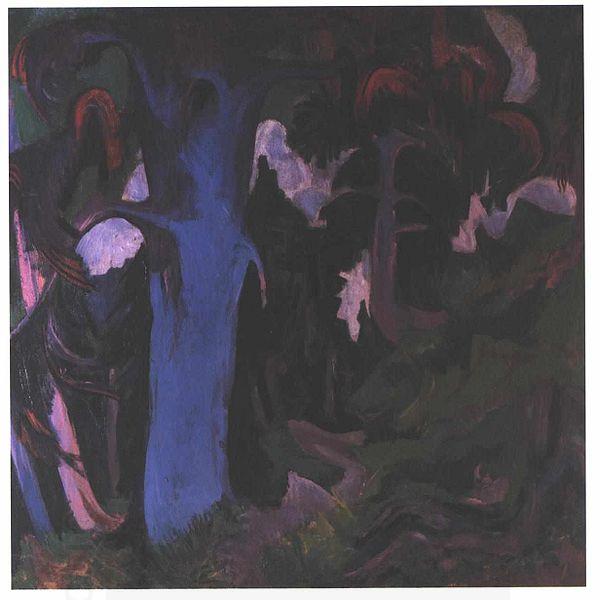 Ernst Ludwig Kirchner The blue tree China oil painting art